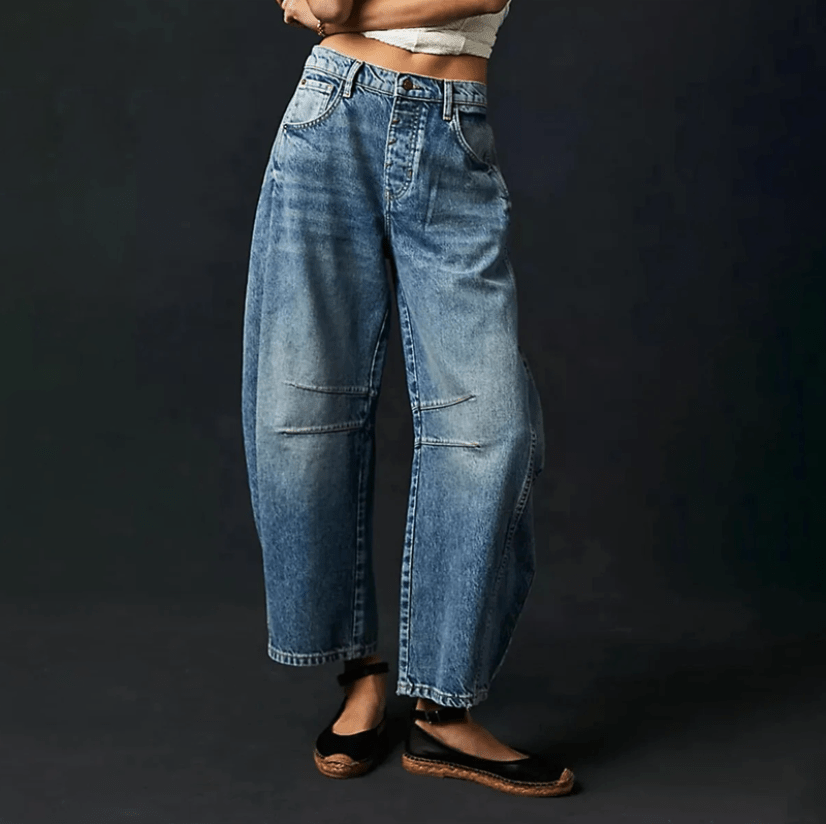 Luisa | Wijde Dames Spijkerbroek | Comfortabele Jeans | Trendy Ontwerp - Sorata