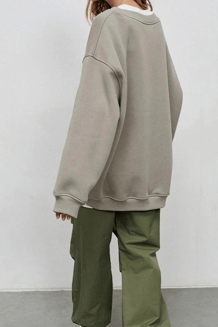 Lulli | Crew Neck Oversized Sweater | Dames Trui | Jumper Vest - Sorata