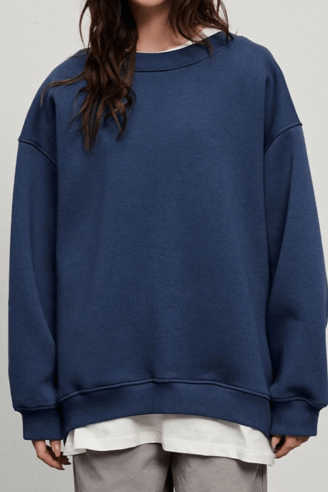 Lulli | Crew Neck Oversized Sweater | Dames Trui | Jumper Vest - Sorata