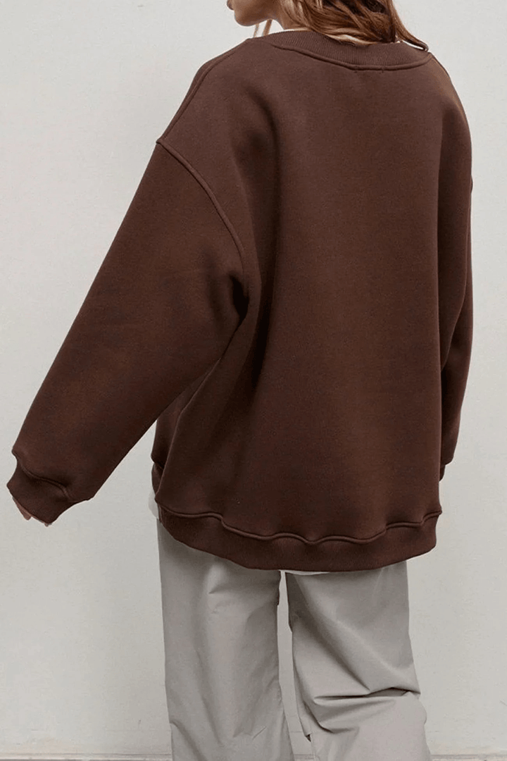 Lulli | Crew Neck Oversized Sweater | Dames Trui | Jumper Vest - Sorata