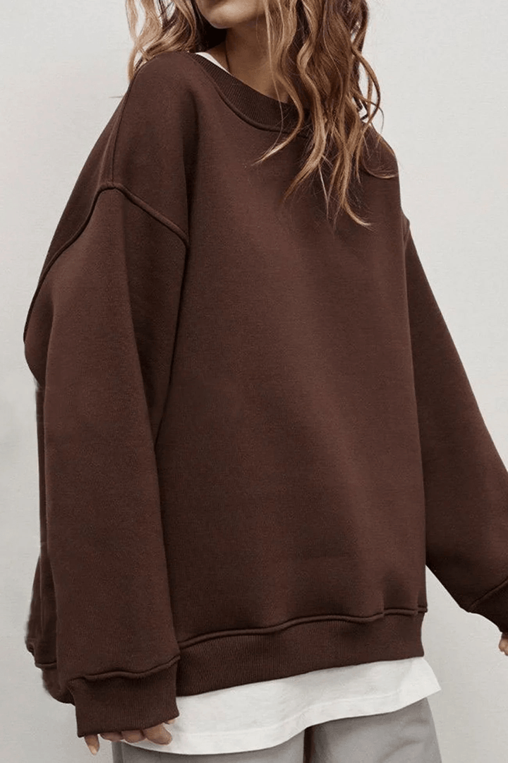 Lulli | Crew Neck Oversized Sweater | Dames Trui | Jumper Vest - Sorata