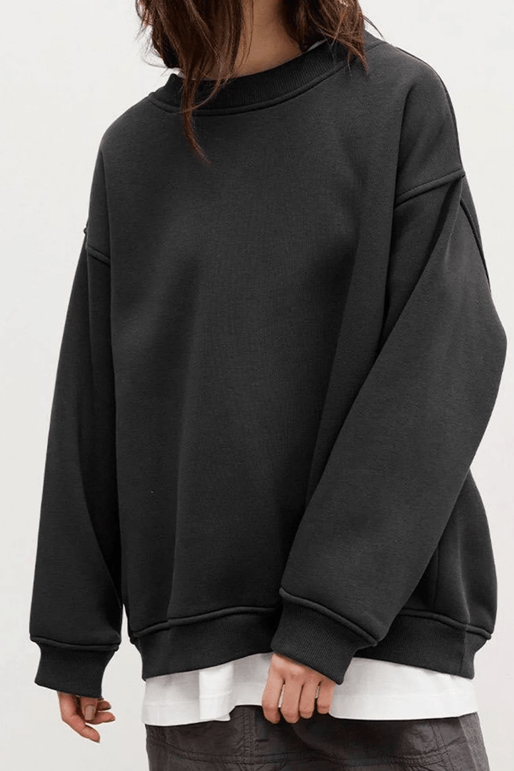 Lulli | Crew Neck Oversized Sweater | Dames Trui | Jumper Vest - Sorata