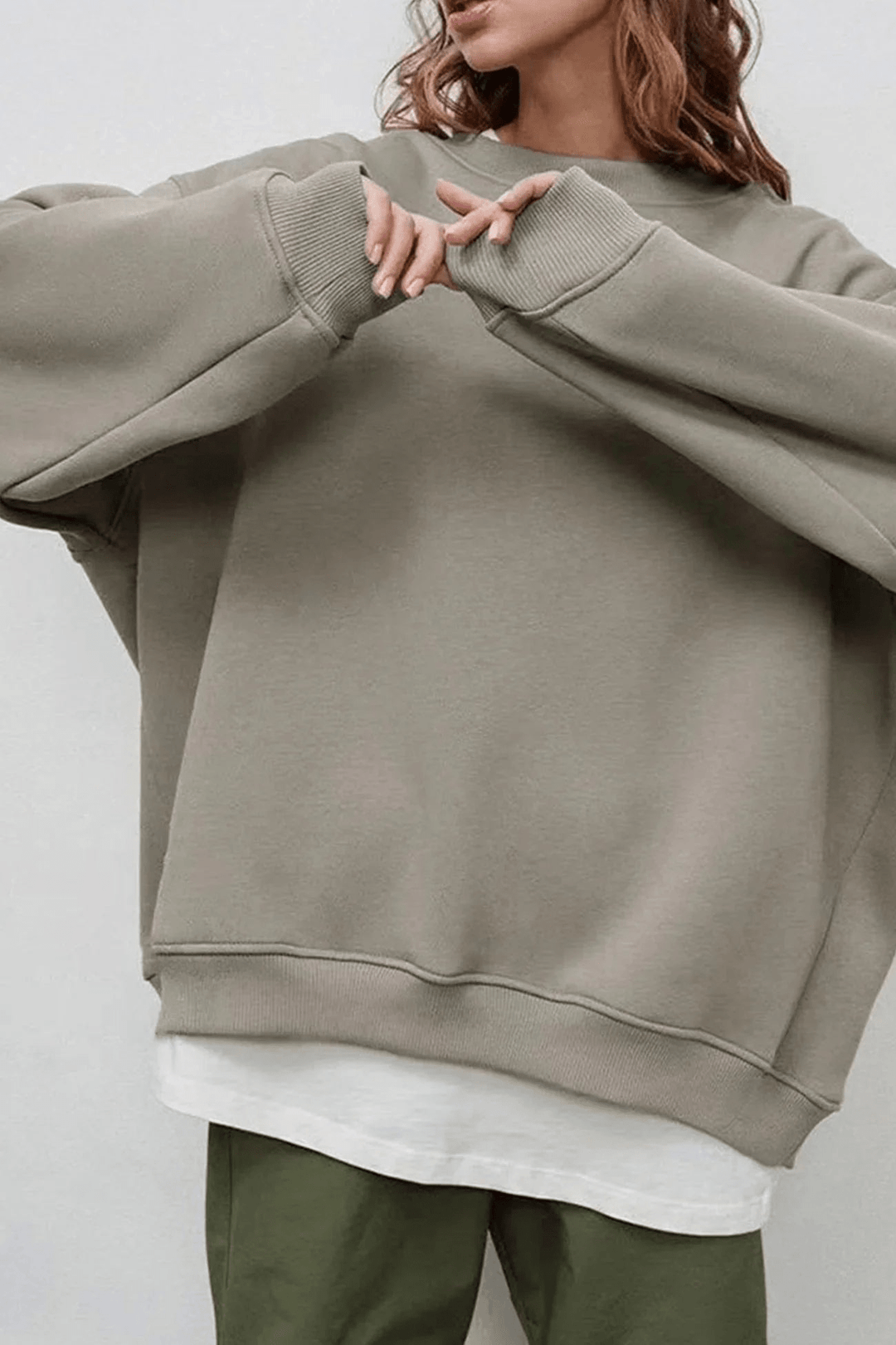 Lulli | Crew Neck Oversized Sweater | Dames Trui | Jumper Vest - Sorata