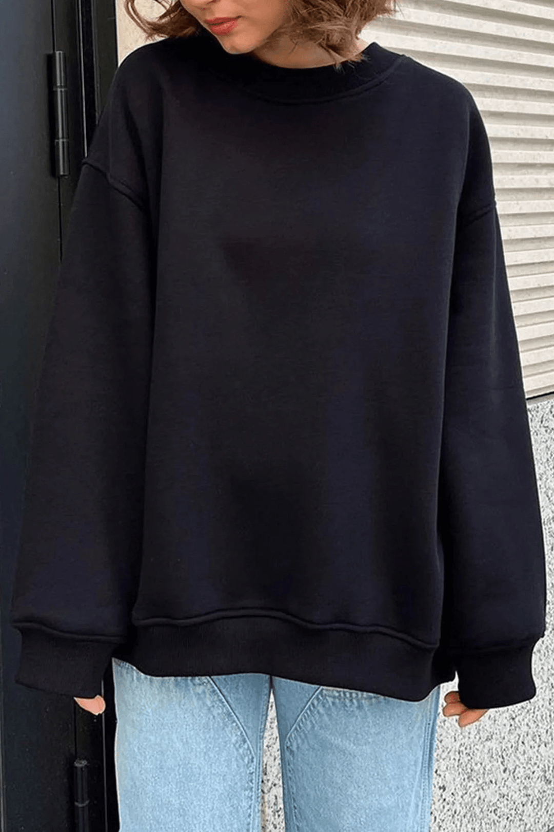 Lulli | Crew Neck Oversized Sweater | Dames Trui | Jumper Vest - Sorata