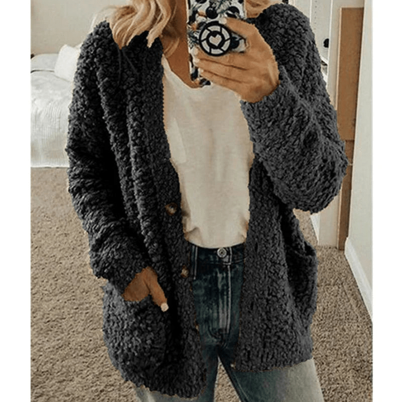 Lulli | Zachte Cardigan | Warme Dames Vest | Pluizige Ontwerp - Sorata