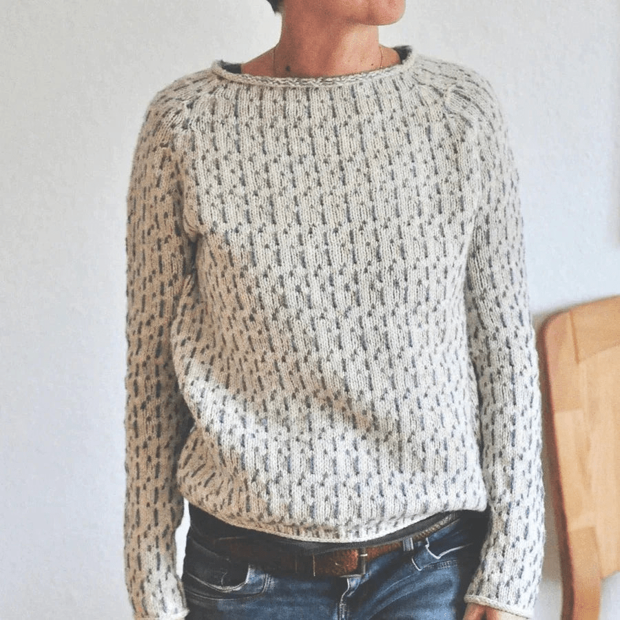Luni | Elegante Bateau Cotrui | Dames Sweater Trui - Sorata