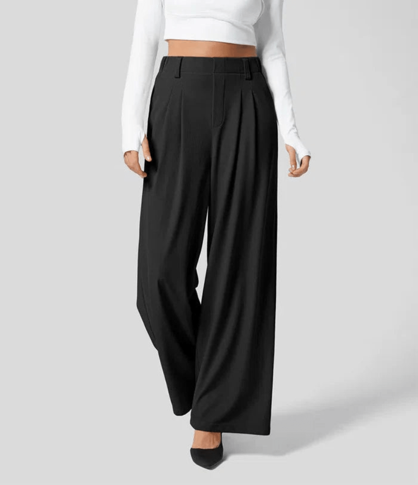 Macy | Elegante Peak Hoge Taille Dames Broek | Licht, Comfortabel & Trendy - Sorata