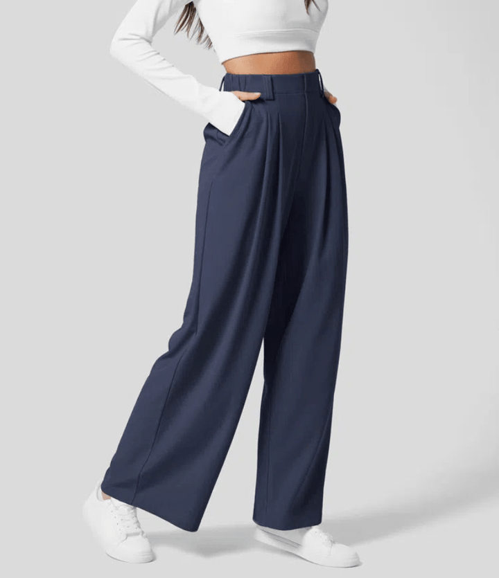 Macy | Elegante Peak Hoge Taille Dames Broek | Licht, Comfortabel & Trendy - Sorata