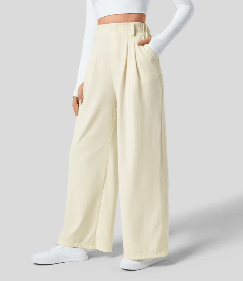 Macy | Elegante Peak Hoge Taille Dames Broek | Licht, Comfortabel & Trendy - Sorata