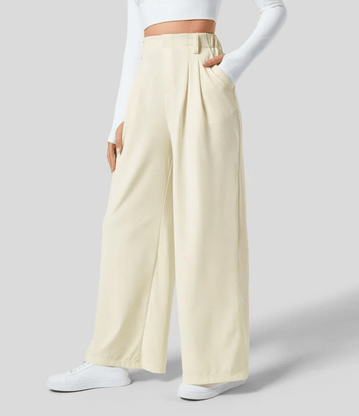 Macy | Elegante Peak Hoge Taille Dames Broek | Licht, Comfortabel & Trendy - Sorata