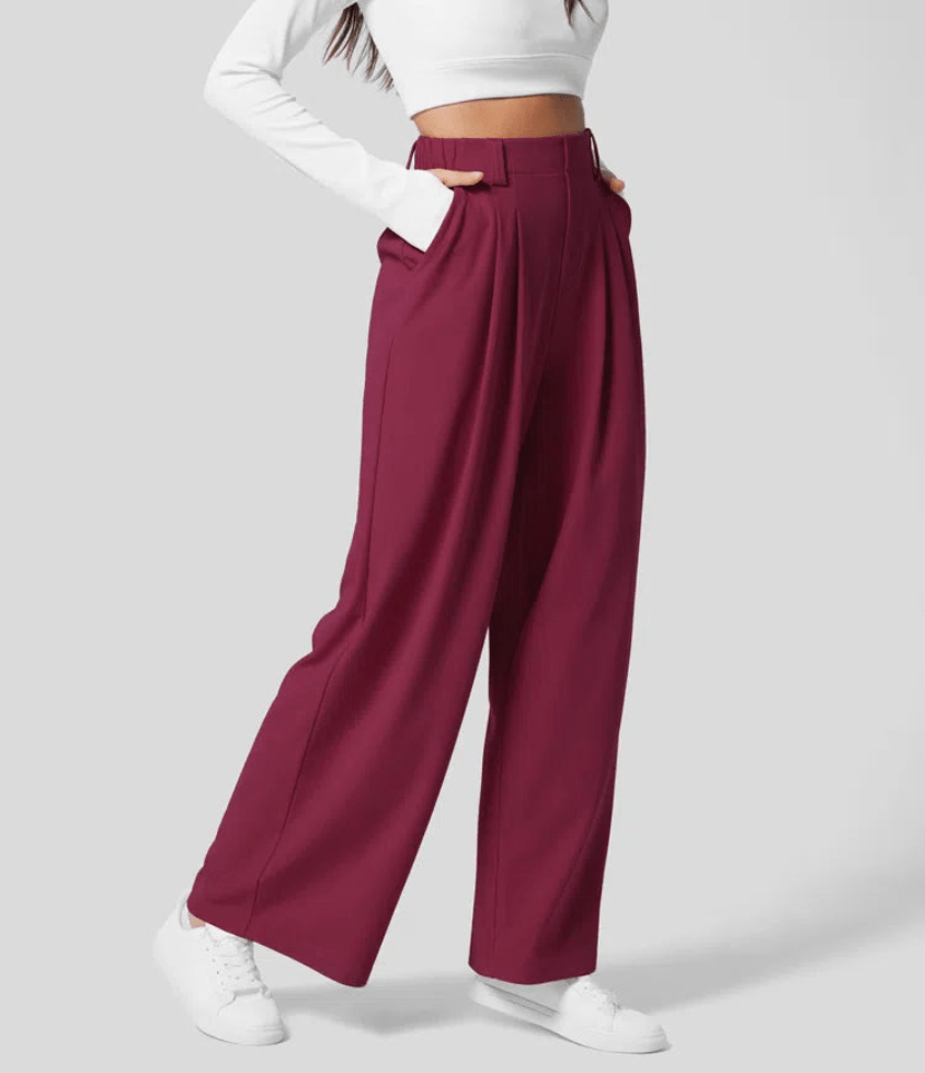 Macy | Elegante Peak Hoge Taille Dames Broek | Licht, Comfortabel & Trendy - Sorata