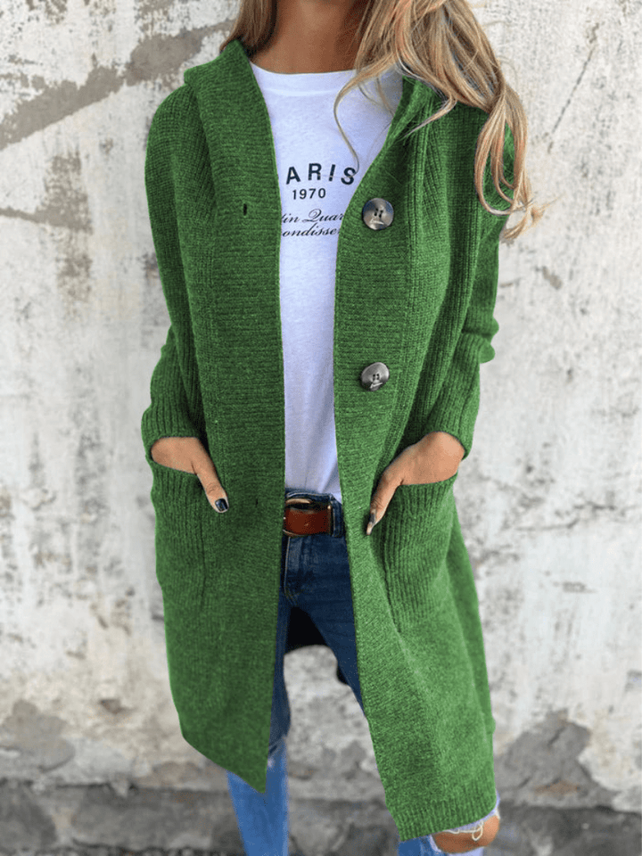 Madelief | Capuchon Gebreid Lang Vest | Warm & Comfortabel - Sorata