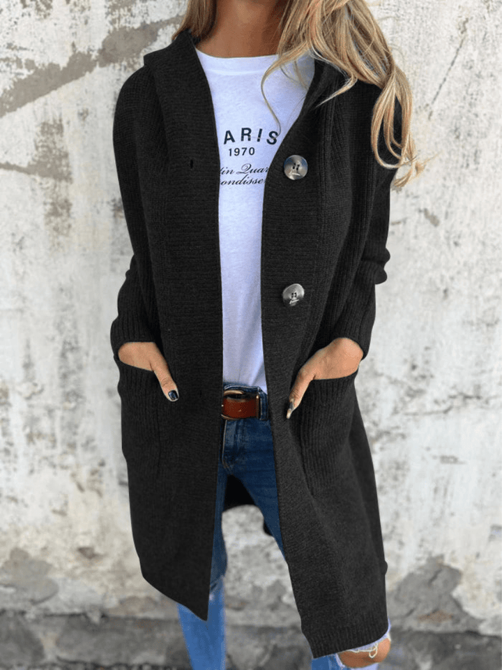Madelief | Capuchon Gebreid Lang Vest | Warm & Comfortabel - Sorata