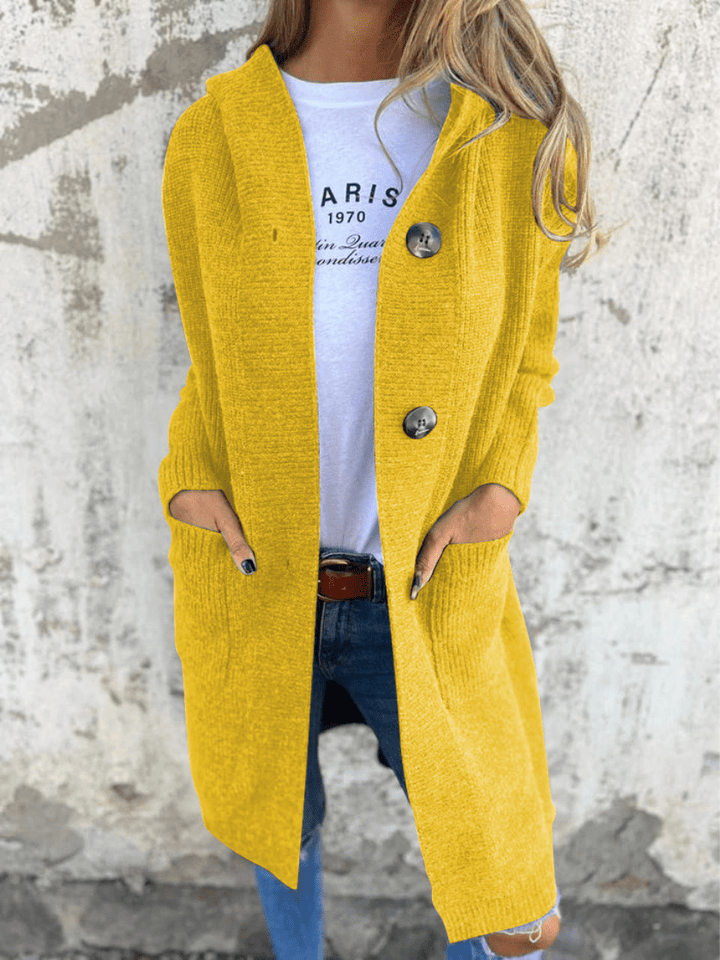 Madelief | Capuchon Gebreid Lang Vest | Warm & Comfortabel - Sorata