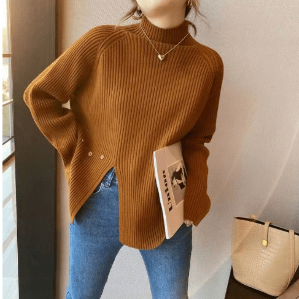 Mallora | Trendy Gebreide Coltrui | Jumper Vest | Dames Sweater - Sorata