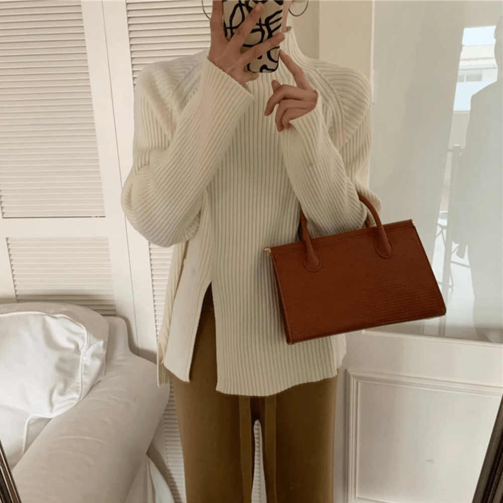 Mallora | Trendy Gebreide Coltrui | Jumper Vest | Dames Sweater - Sorata