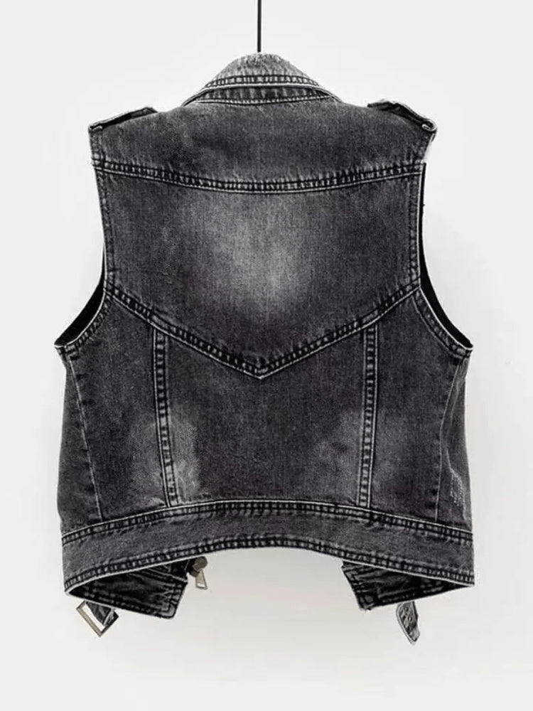 Mangat | Trendy Mouwloze Dames Denim Vest | Casual En Modieus - Sorata