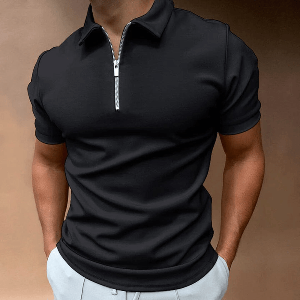 Manny | Heren Polo Shirt | Polo met Rits en Kraag | Klassiek Design & Elegant - Sorata