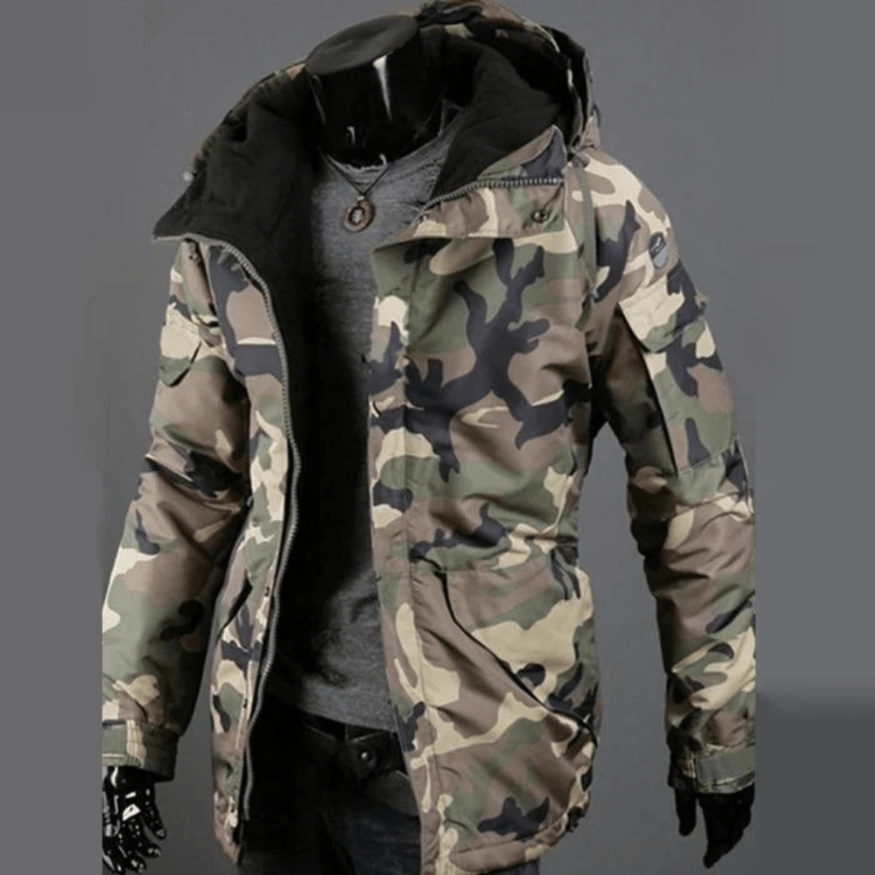 Mansor | Heren Jas | Duurzame Moderne Camouflage Heren Jack - Sorata