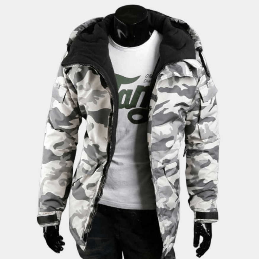 Mansor | Heren Jas | Duurzame Moderne Camouflage Heren Jack - Sorata