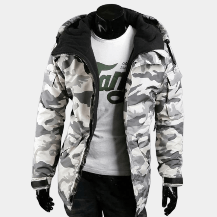 Mansor | Heren Jas | Duurzame Moderne Camouflage Heren Jack - Sorata