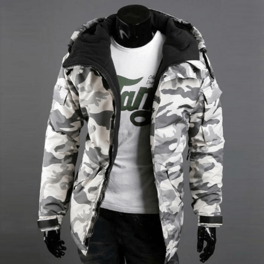 Mansor | Heren Jas | Duurzame Moderne Camouflage Heren Jack - Sorata