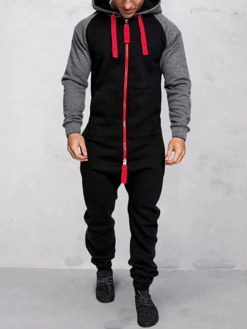 Marijn | Comfortabele Sportieve Heren Jumpsuit met Capuchon - Sorata