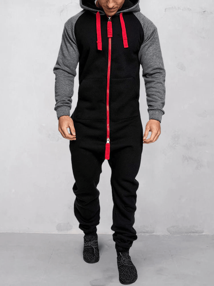 Marijn | Comfortabele Sportieve Heren Jumpsuit met Capuchon - Sorata