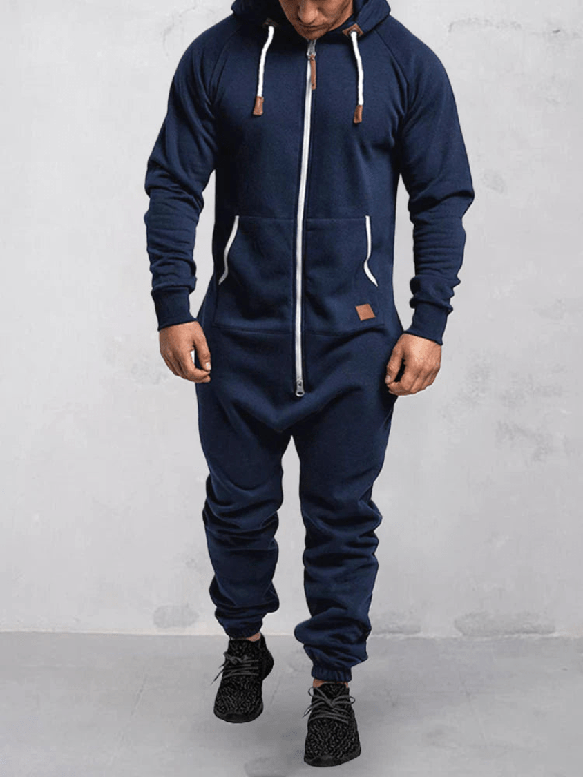 Marijn | Comfortabele Sportieve Heren Jumpsuit met Capuchon - Sorata
