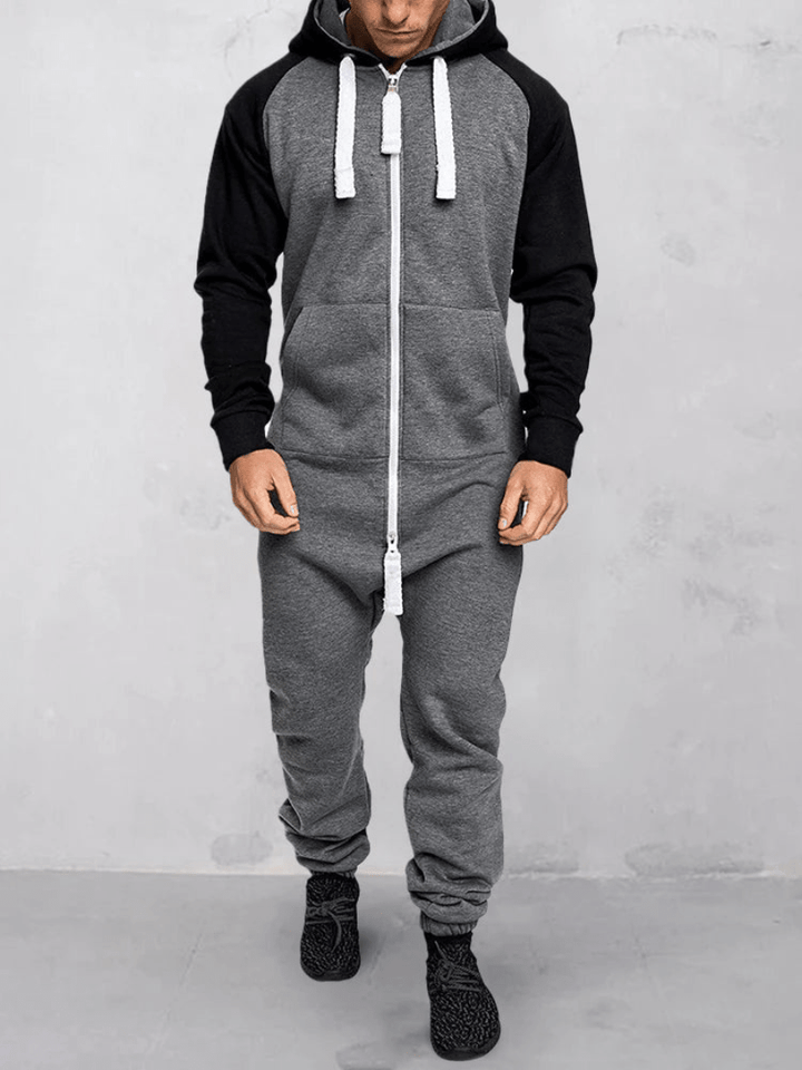 Marijn | Comfortabele Sportieve Heren Jumpsuit met Capuchon - Sorata