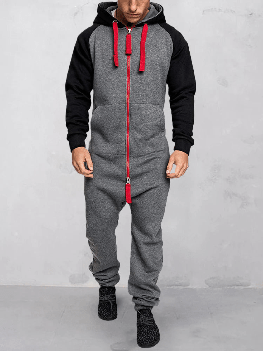 Marijn | Comfortabele Sportieve Heren Jumpsuit met Capuchon - Sorata