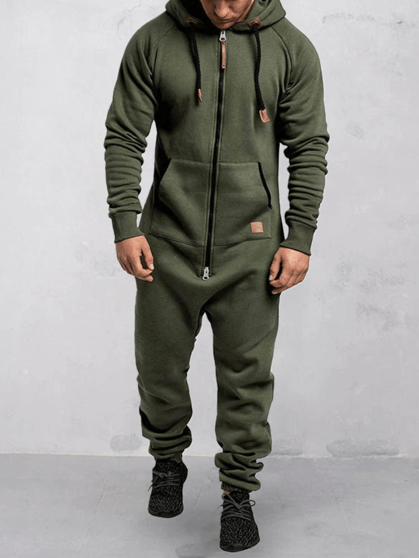 Marijn | Comfortabele Sportieve Heren Jumpsuit met Capuchon - Sorata