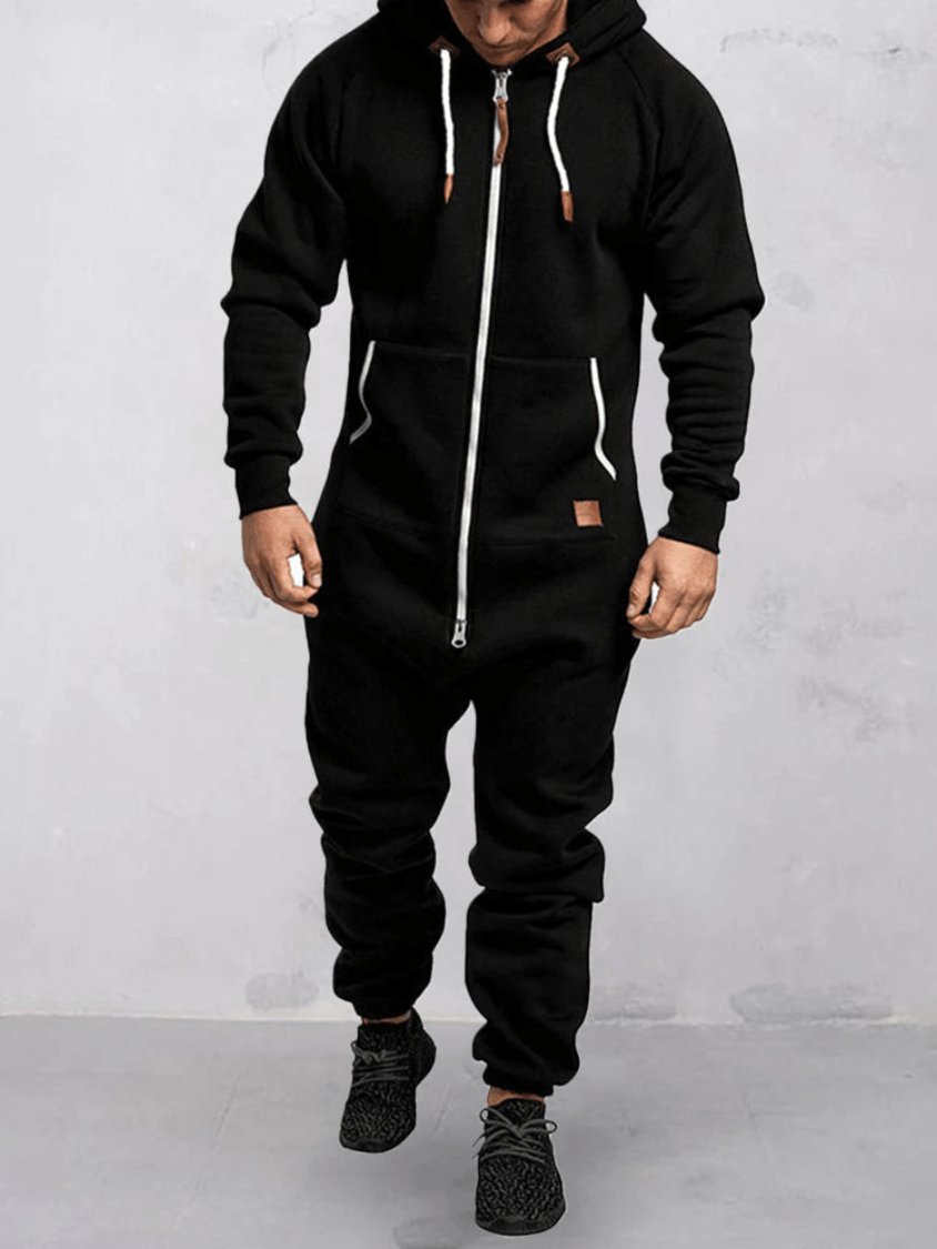 Marijn | Comfortabele Sportieve Heren Jumpsuit met Capuchon - Sorata