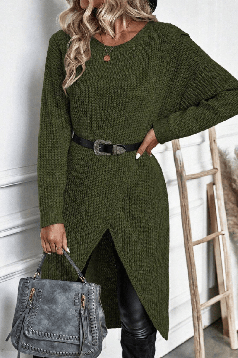 Marlene | Dames Lange Gebreide Trui | Comfortabel & Trendy - Sorata