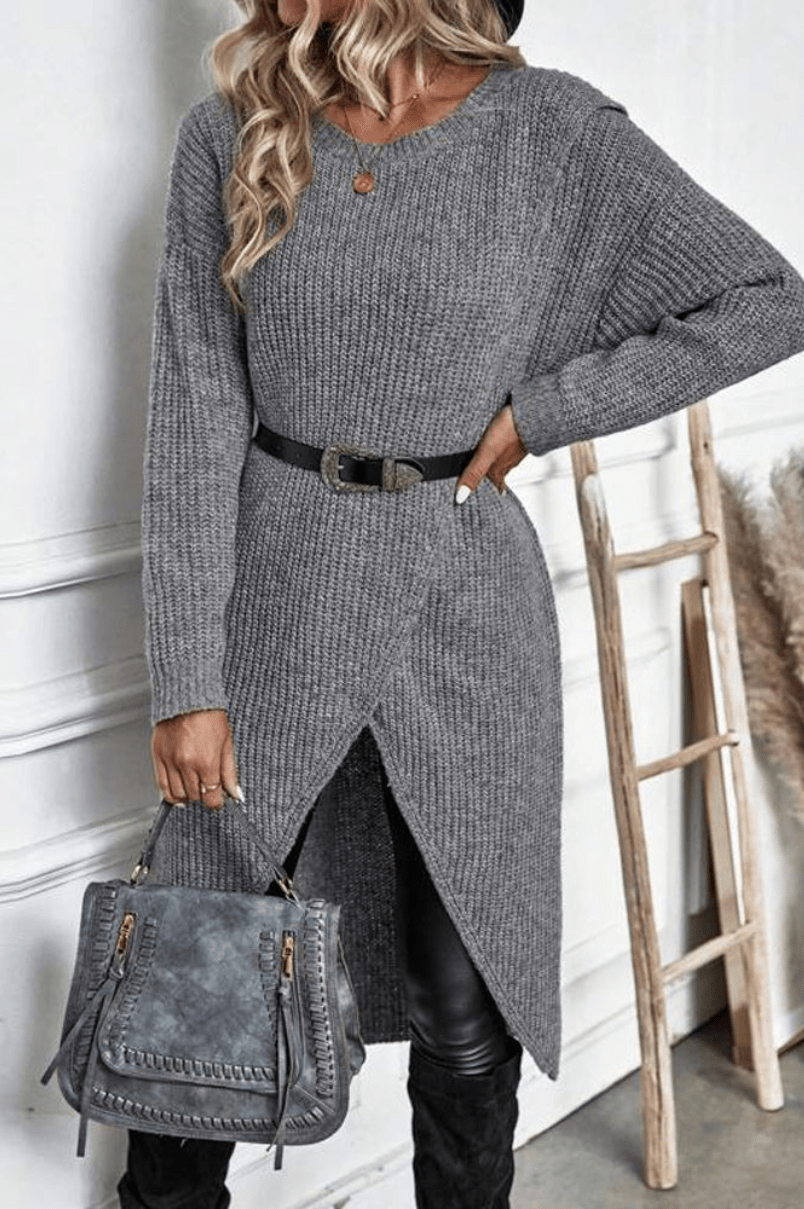 Marlene | Dames Lange Gebreide Trui | Comfortabel & Trendy - Sorata