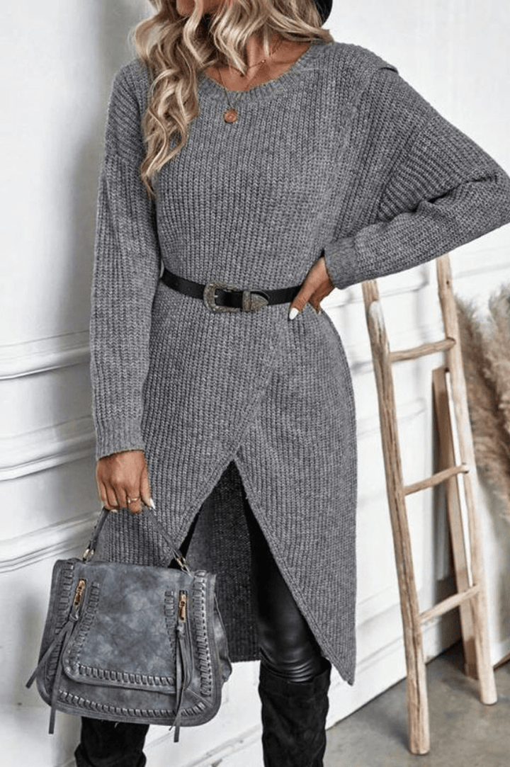 Marlene | Dames Lange Gebreide Trui | Comfortabel & Trendy - Sorata