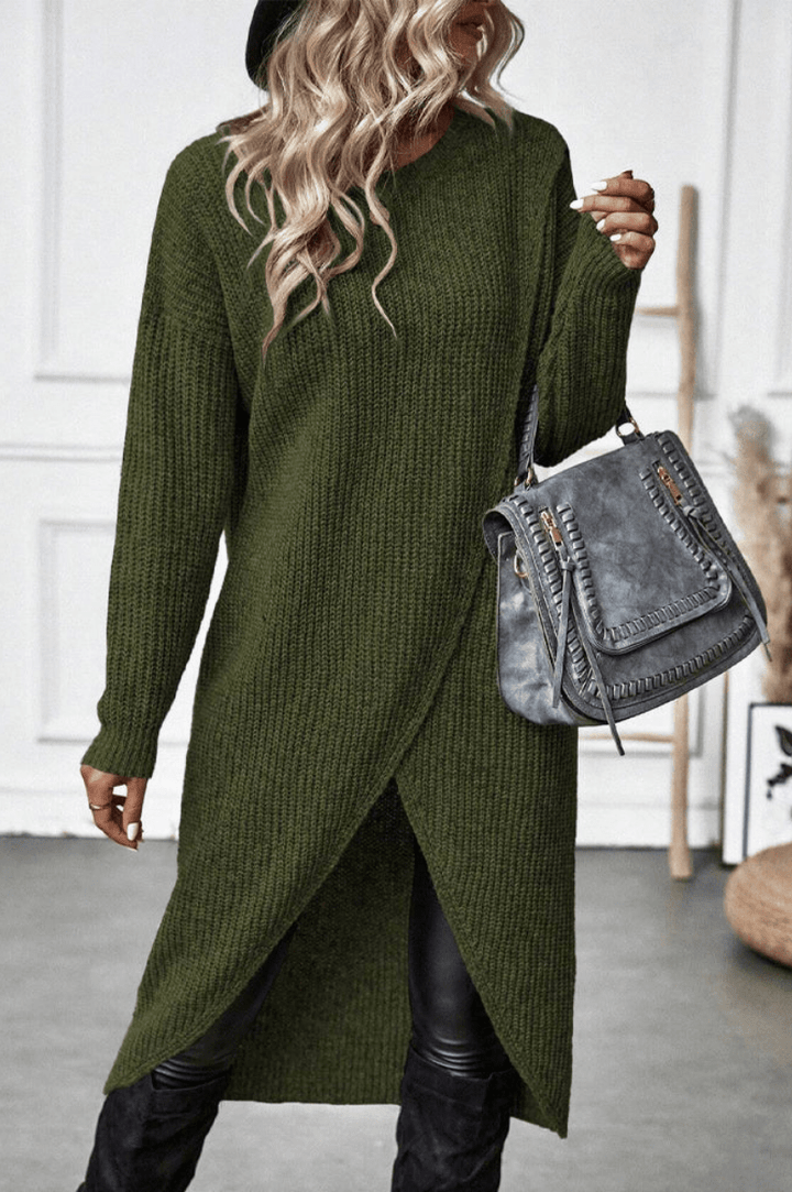 Marlene | Dames Lange Gebreide Trui | Comfortabel & Trendy - Sorata