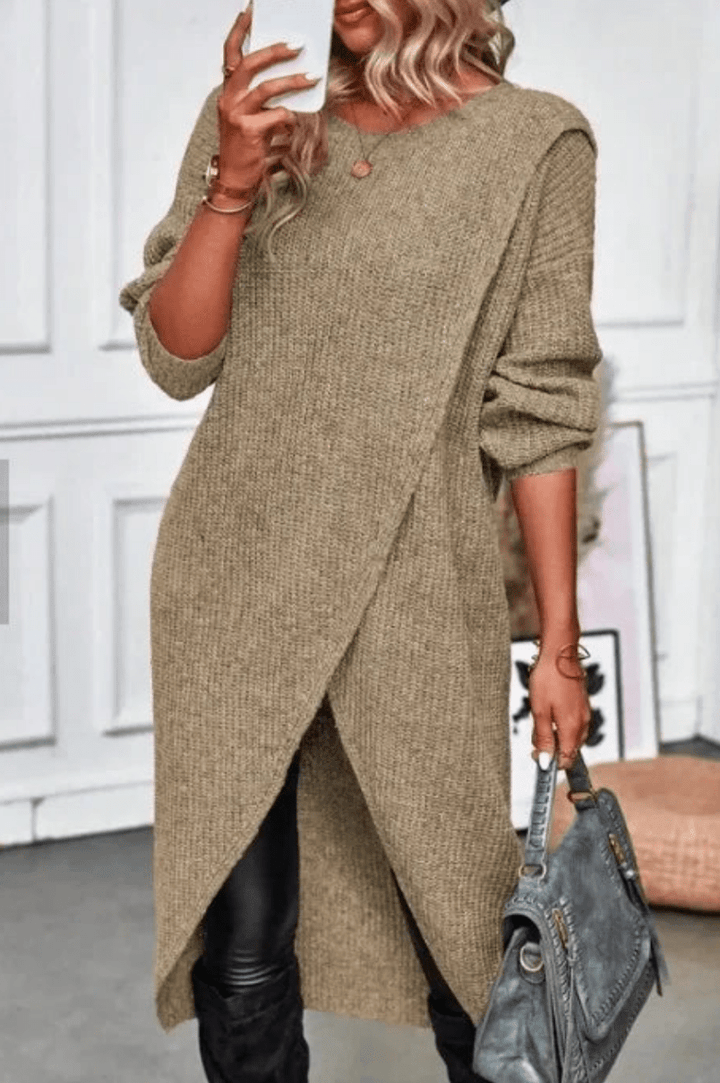 Marlene | Dames Lange Gebreide Trui | Comfortabel & Trendy - Sorata
