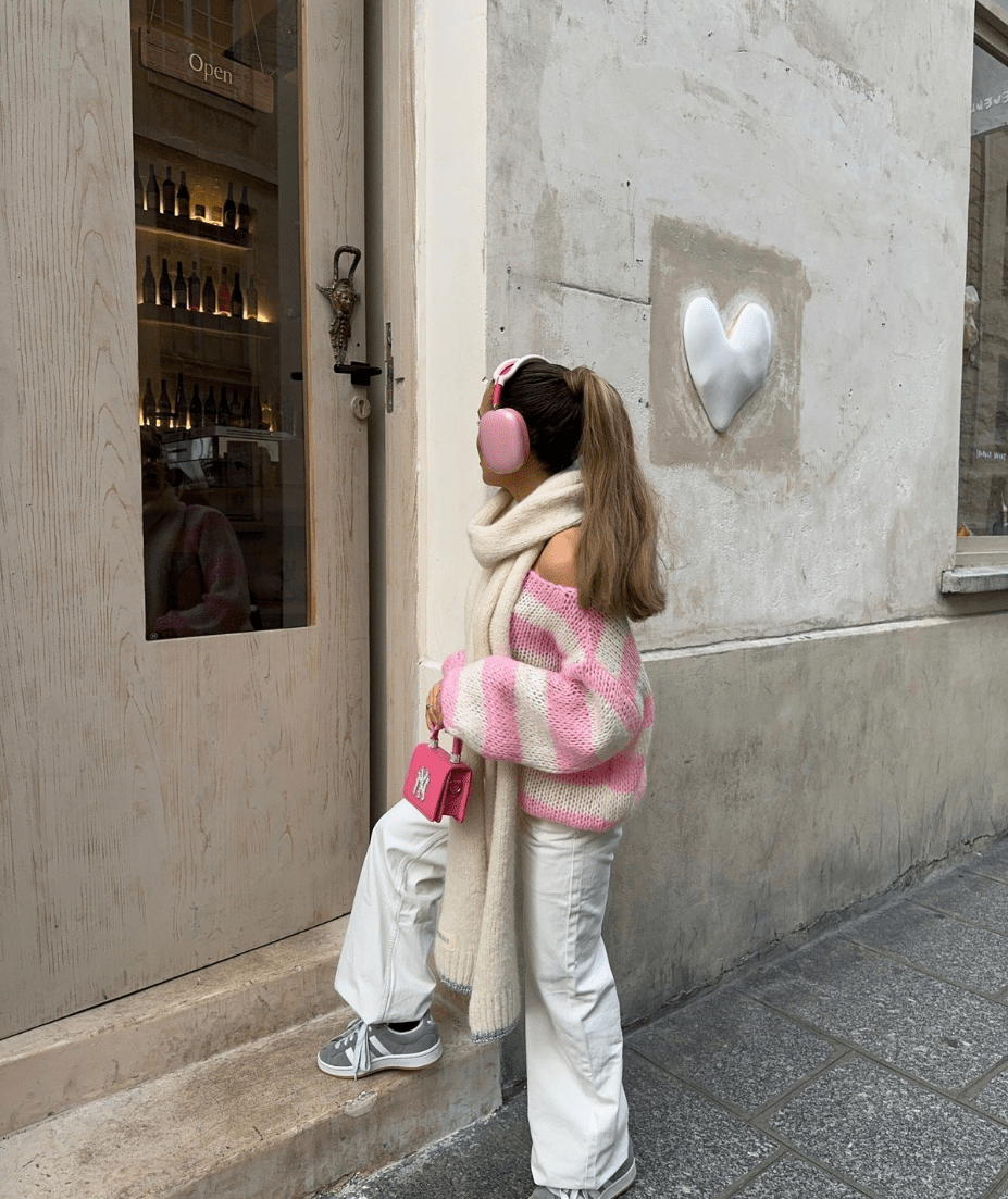 Marley | Dames Gestreepte Gebreide Oversized Trui | Trendy & Comfortabel - Sorata