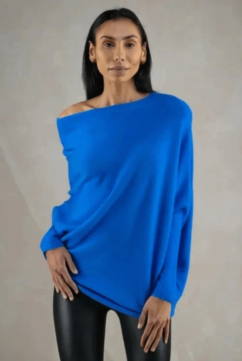 Mary | Asymmetrische Gedrapeerde Dames Trui | Comfortabel & Trendy - Sorata