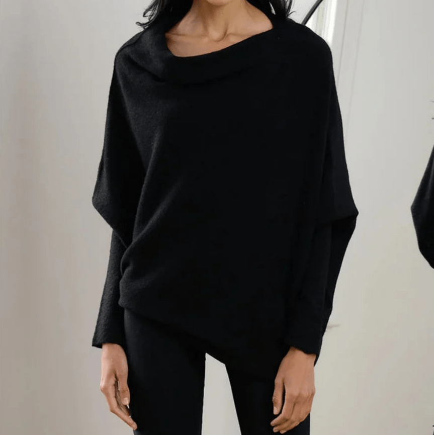 Mary | Asymmetrische Gedrapeerde Dames Trui | Comfortabel & Trendy - Sorata