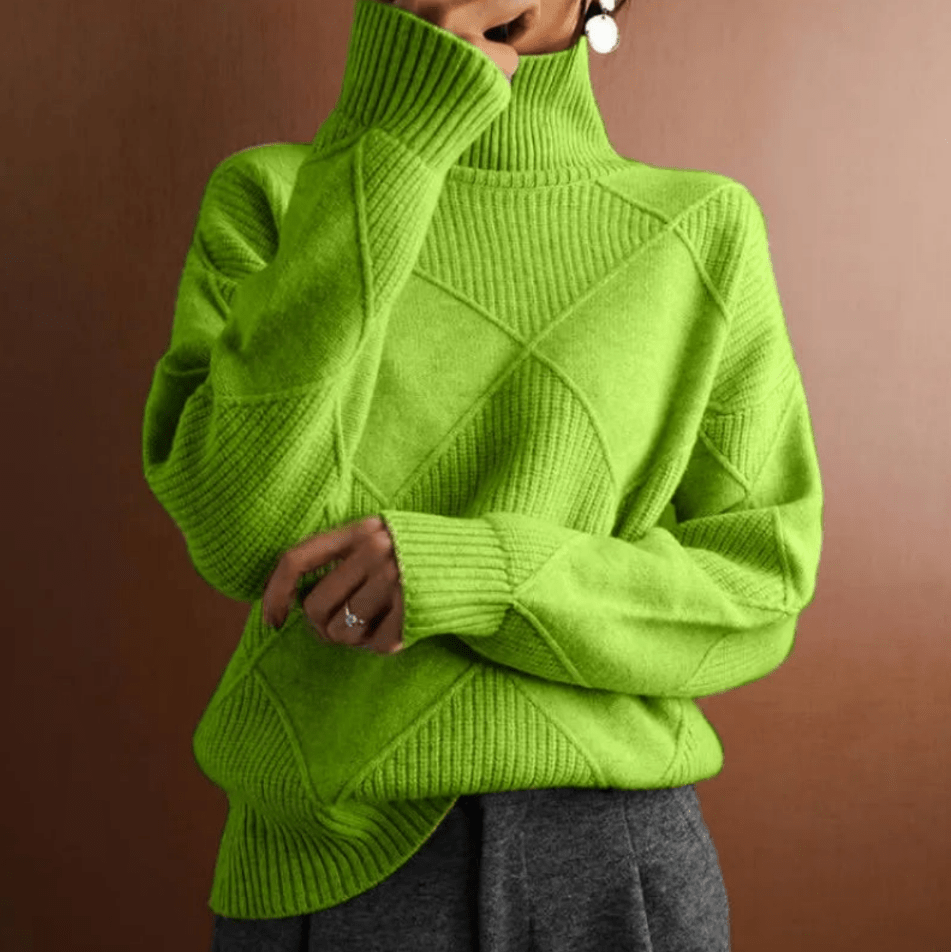 Maxime | Trendy & Casual Dames Oversized Coltrui | Comfortabele Dames Trui - Sorata