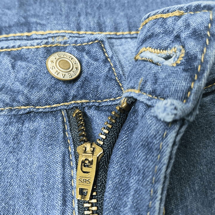 Michelle | Dames Broek | Comfortabele Losse Jeans | Blauwe Spijkerbroek - Sorata
