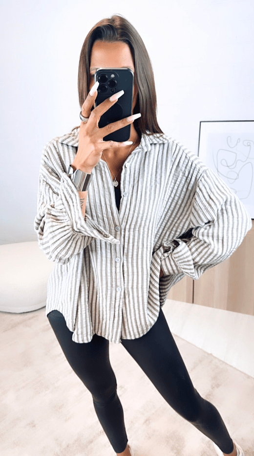 Milona - Oversized Blouse Dames - Lichtgewicht Musselin Stof - Casual Design - Sorata