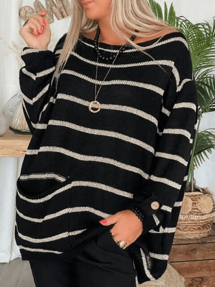 Milou | Chique Gestreepte Dames Trui | Warm & Comfortabel - Sorata