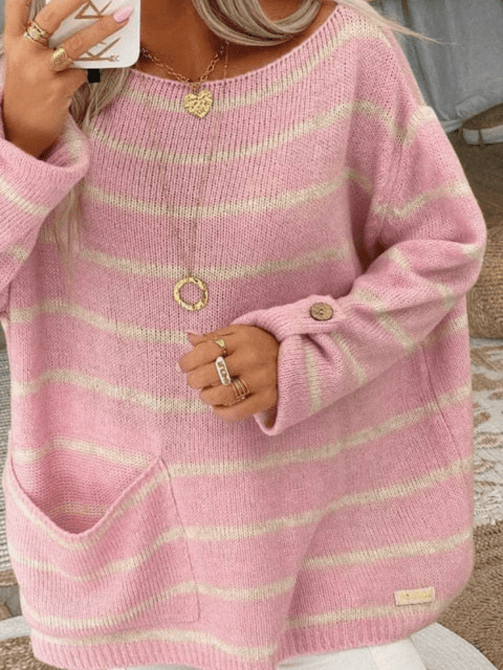Milou | Chique Gestreepte Dames Trui | Warm & Comfortabel - Sorata