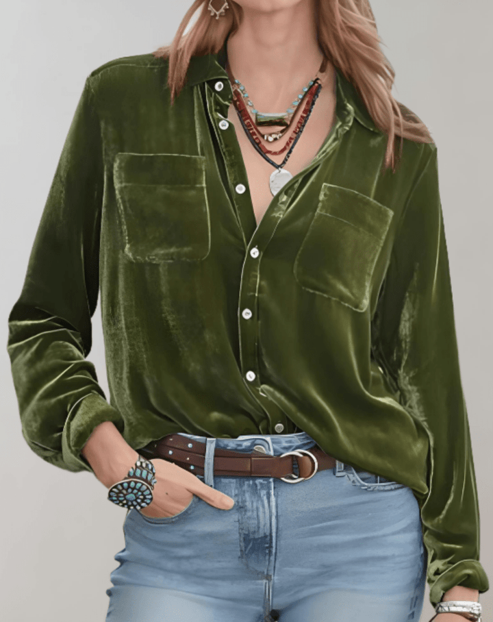 Mira | Luxe en Comfortabele Lange Mouwen Polo | Warme Dames Top - Sorata