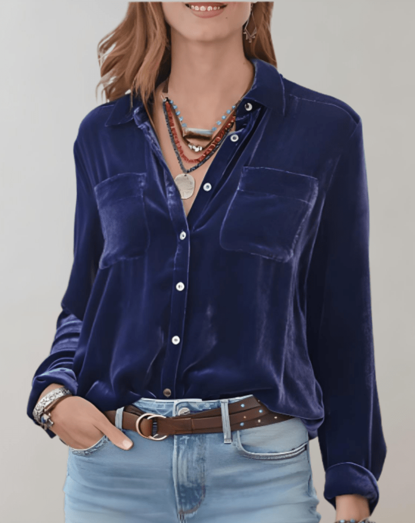 Mira | Luxe en Comfortabele Lange Mouwen Polo | Warme Dames Top - Sorata