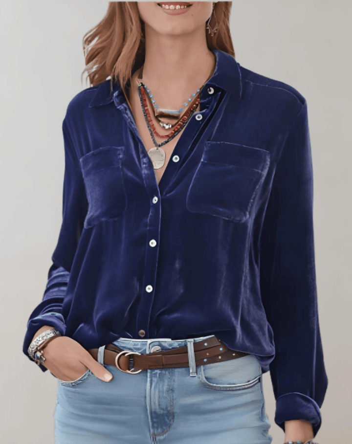 Mira | Luxe en Comfortabele Lange Mouwen Polo | Warme Dames Top - Sorata
