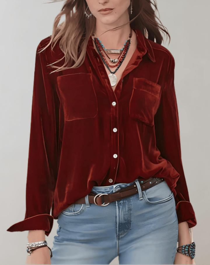Mira | Luxe en Comfortabele Lange Mouwen Polo | Warme Dames Top - Sorata